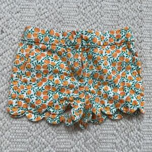 Jcrew Crewcuts peach scallop hem shorts